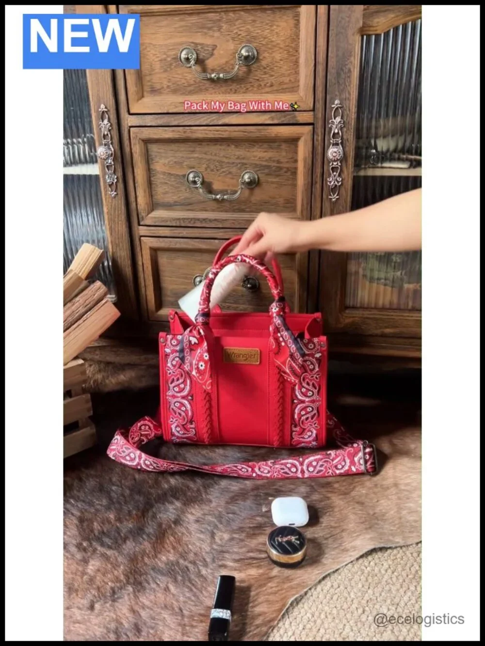 Western Paisley Embroidered Faux Leather Tote Bag with Detachable Crossbody